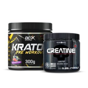 Combo Kratos Pré Workout (300g) + Creatina (150g) BLACK SKULL