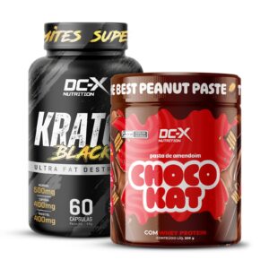 Compre 1x Kratos Black (60 Caps) DCX - Ganhe: 1x Pasta de Amendoim Gourmet (250g) DCX