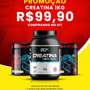 Combo Turbo Performance - Neste Combo a Creatina de 1kg 100% Pura sai a 99,90.