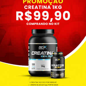 Combo Turbo Cut DCX - Neste Combo a Creatina de 1kg 100% Pura sai a 99,90.
