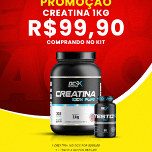 Combo Testo & Potência DCX - Neste Combo a Creatina de 1kg 100% Pura sai a 99,90.