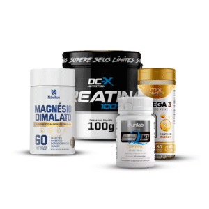 Combo Saúde & Performance: Creatina + Magnésio + Ômega 3 + CoQ10 – Energia e Bem-Estar Completo!