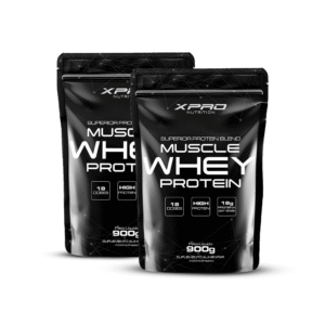 Combo Duplo Muscle Whey 900g – Mais Força, Mais Ganho, Mais Economia!
