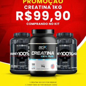 Combo Força e Recuperação - Neste Combo a Creatina de 1kg 100% Pura sai a 99,90.