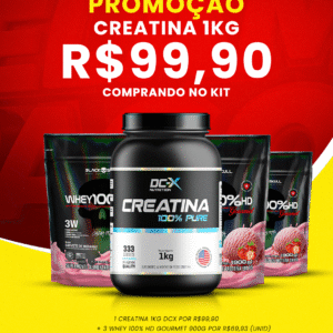 Combo Nutrição Avançada - Neste Combo a Creatina de 1kg 100% Pura sai a 99,90.