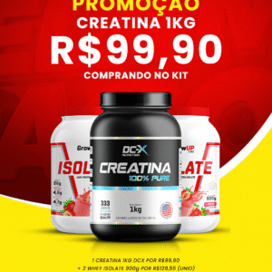 Combo Massa Premium - Neste Combo a Creatina de 1kg 100% Pura sai a 99,90.