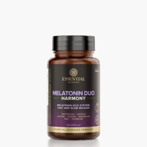 Melatonin Duo Harmony 120 Cáps – Sono Profundo com Liberação Prolongada | Essential