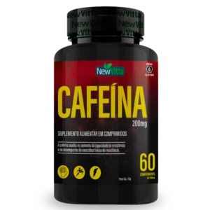 Cafeína Anidra (60 Comprimidos) - NEW VITTA