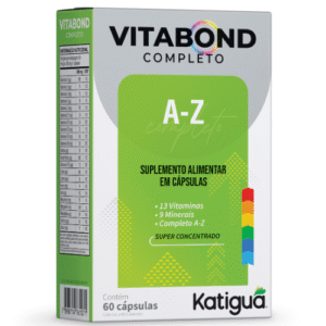 Vitabond AZ 500mg Katiguá – Multivitamínico Completo A-Z com 60 Cápsulas