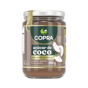Açúcar de Coco Copra 350g – Natural, Vegano e com Baixo Índice Glicêmico