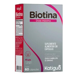 Biotina Dose Máxima 500 mg (60 cápsulas) - Katiguá