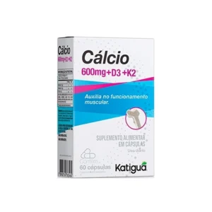 Cálcio MDK, Mag. + Vitaminas K2 + D3 - (60 Cápsulas) - Katiguá.