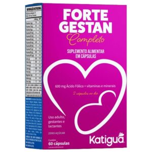 Fortegestan Completo 60 Cáps – Katiguá | Pré-natal com Ômega‑3 e Multivitamínico