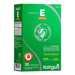Vitamina E 400 mg Softgel – 30 Cápsulas Katiguá | Antioxidante & Proteção Celular