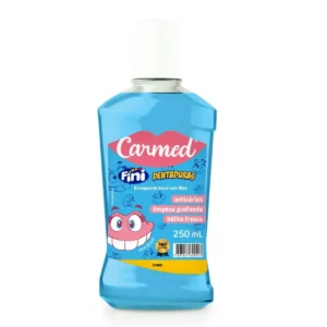 Enxaguante Bucal Sem Álcool Fini Dentaduras Com Flúor (250ml) - CARMED