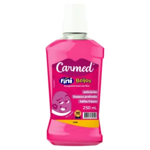 Enxaguante Bucal Fini Beijos Com Flúor Zero Álcool (250ml) - CARMED