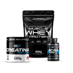Combo Power Builder – Whey + Creatina + BCAA