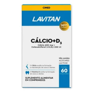 Vitamina Cálcio + D3 (60 Comp.) - LAVITAN
